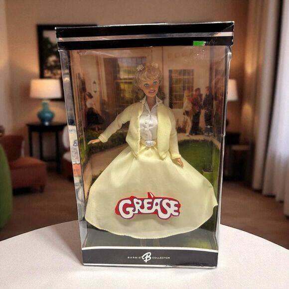 2004 Barbie Collector GREASE Barbie as “Sandy Olssen” Olivia Newton John NIB - Picture 1 of 6